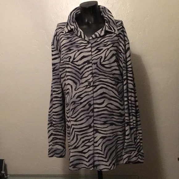 Joan Leslie Women Tops - Joan Leslie Zebra Print Blouse